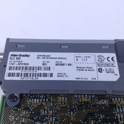 SLC500 ControlNet RS-232 Interface Module AB 1747-KFC15