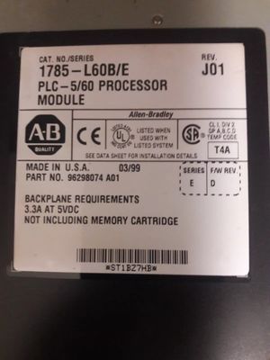 ALLEN-BRADLEY 1785-L60BE Enhanced PLC-5 Programmable Controllers