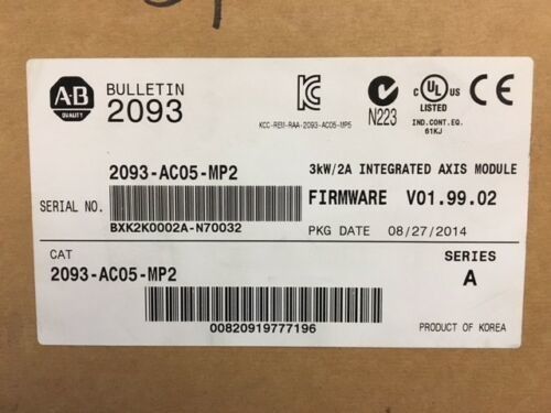 ALLEN-BRADLEY 2093-AC05-MP2 Kinetix 2000 Integrated Axis Module