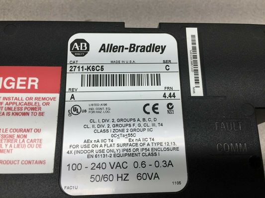 ALLEN-BRADLEY 2711-K6C5 PanelView Standard Terminal Specifications