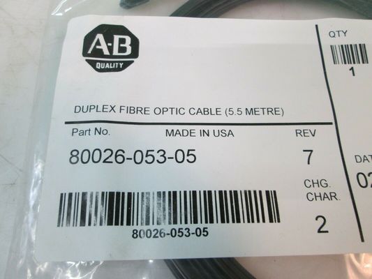ALLEN-BRADLEY 80026-053-05 Duplex Fibre Optic Cable 5.5M