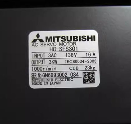 Mitsubishi HC-SFS301 AC Servo Motor Mitsubishi HC-SFS301Industrial Servo Motor