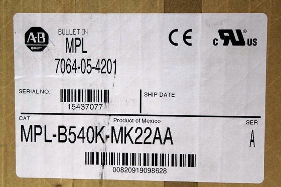 ALLEN-BRADLEY MPL-B540K-MJ22AA MP-Series MPL 480V AC Rotary Servo Motor