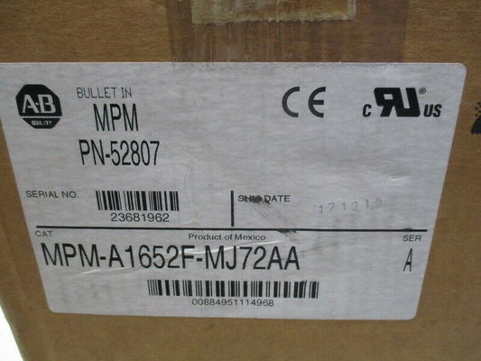 ALLEN-BRADLEY MPM-A1652F-MJ72AA MP-Series MPM 240V AC Rotary Servo Motor