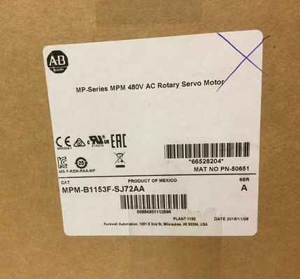 ALLEN-BRADLEY MPM-B1153F-SJ72AA MP-Series MPM 480V AC Rotary Servo Motor