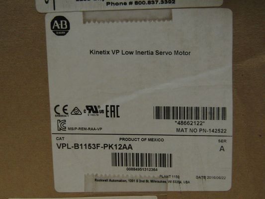 ALLEN-BRADLEY VPL-B1153E-PJ12AA Kinetix VP Low Inertia Servo Motor