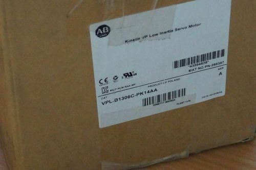 ALLEN-BRADLEY VPL-B1306C-PK14AA Kinetix VP Low Inertia Servo Motor