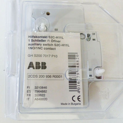 ABB 2CDS200936R0001 S2C-H11L Auxiliary Contact Block Industrial Servo Drive CE Certified