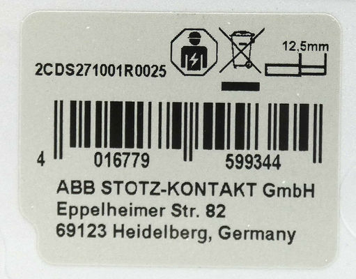 ASEA BROWN BOVERI 2CDS271001R0025 S201M-B2 Auxiliary contact core S200 series circuit breaker