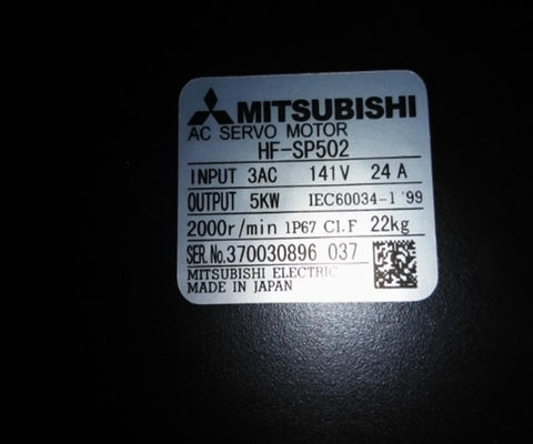 Mitsubishi HF-SP502 Medium-inertia Servo Motor 5kW  HFSP502