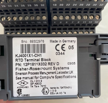 Emerson DELTAV KJ4001X1-CH1 12P1811X012 RTD Terminal Block
