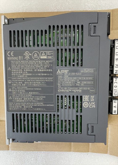 MR-J4-20B-RJ020 Mitsubishi 200W Servo Motor Drive 3PH 170V 0-360Hz Mitsubishi