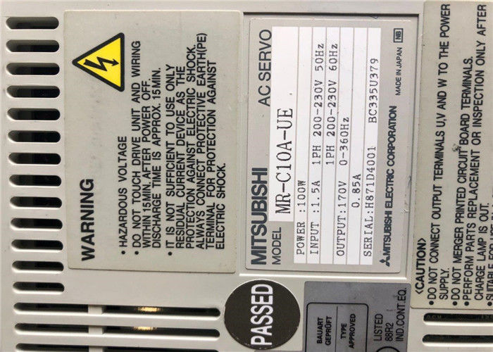 Mitsubishi AC Servo Drive MR-C10A-UE Industrial Amplifier 100W, 200-230V, 0.85A New Original