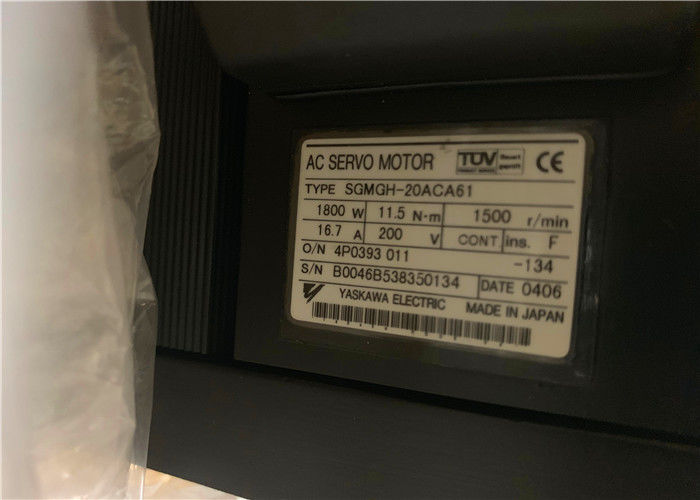 Industrial Servo Motor Yaskawa 11.5N.m 16.7A 200V AC Servo Motor SGMGH-20ACA4C
