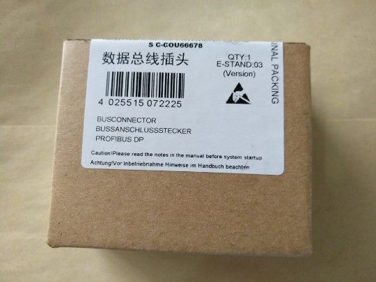 6ES7972-0BA12-0XA0 Siemens SIMATIC DP, Connection plug for PROFIBUS up to 12 Mbit/s 90° cable outlet