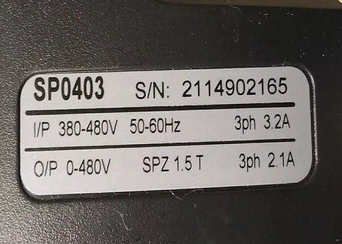 Nidec Control Techniques Emerson Unidrive SP0403 AC Drive 0.75kW 0-480V 3PH 2.1A
