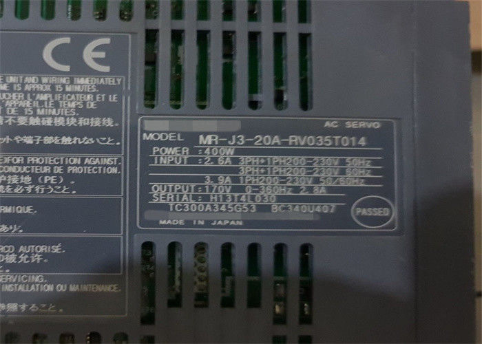MITSUBISHI Electric Amplifier MR-J3-20A-RV035T014 400W 2.6A Industrial AC SERVO DRIVE