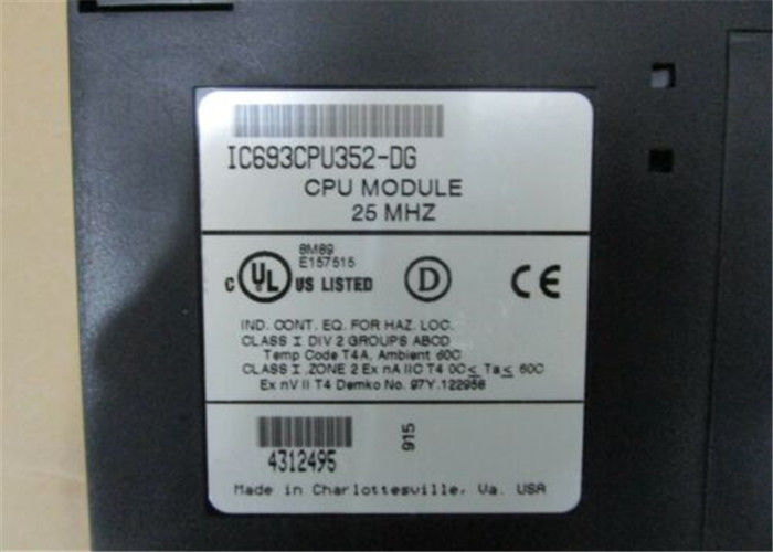 IC693CPU352 GE Fanuc  240K Bytes configurable user memory, 4K I/O, 8 Racks, Hardware FLOATING POINT MATH