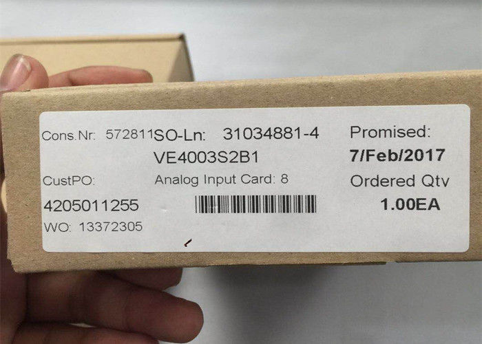 EMERSON DELTAV Analog Input Card VE4003S2B1, 8 Ch, 4-20mA, HART, SERIES 2 NEW