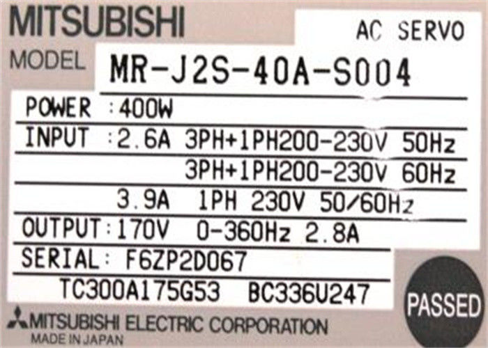 Mitsubishi Electric 400W SERVO Amplifier MR-J2S-40A-S004 Industrial AC Drive 170V 2.8A NEW