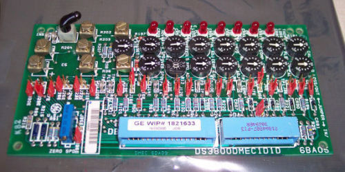 GE MD Exciter Control Board DS3800DMEC features 7 terminals for attaching additional components to the board