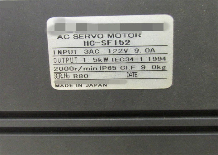 1.5Kw 3 Phase Servo Motor , MITSUBISHI AC Strong Servo Motor HC-SF152 HC-SF152K
