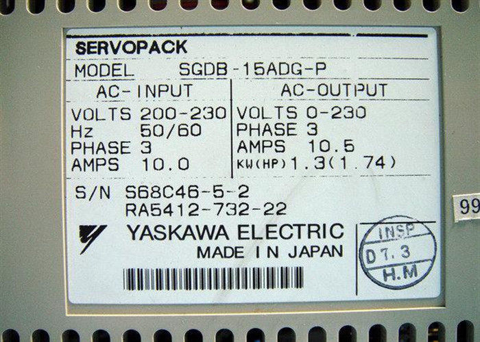 SGDB-15ADG-P AC Servo Drives Brand New Yaskawa In Original Box