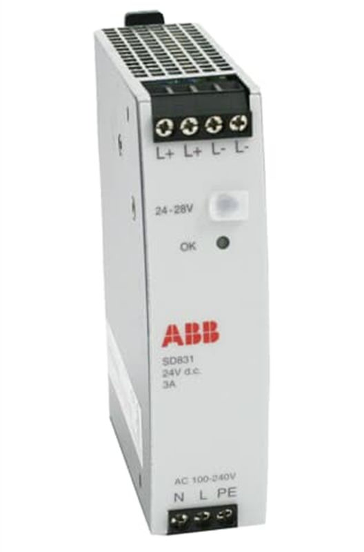 ABB 3BSC610064R1 SD831 Power Supply Input AC 100-240 V Output DC 24 V 3A