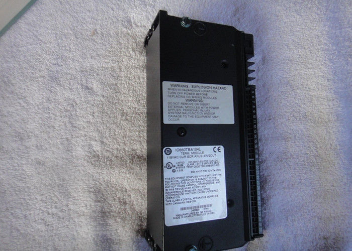 The IC660TBA104 terminal assembly is a GE Fanuc terminal with 4 inputs and 2 output circuits