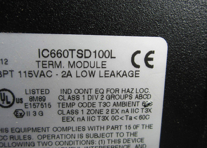The GE Fanuc IC660TSD100 terminal assembly is manufactured by GE Fanuc,32 to 140 degrees Fahrenheit
