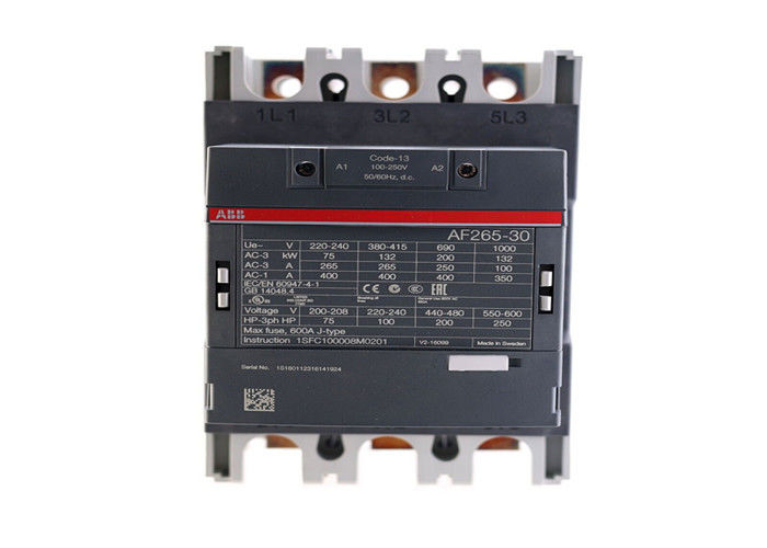 The AF265-30-11-13 Is A 3 Pole - 1000 V IEC Or 600 V UL Contactor With Pre-mounted Auxiliary Contacts