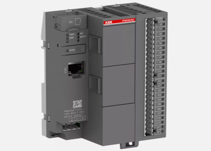 ABB  PM5032-T-ETH  Processor Module. Memory 2MB. 12 DI 24VDC. 8 DO 24VDC 0.5A. 2 DC 24VDC.