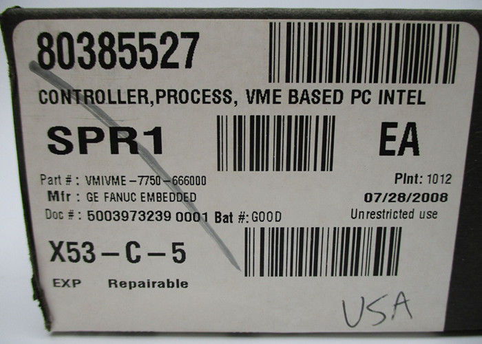 GE Fanuc Automation VMIVME-7750-666000 Pentium III Processor-Based VME Single Board Computer
