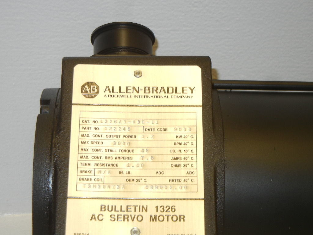 AB 1326AB-A3E-11SERV MTR 48-IN-LB 3K-RPM STD INCH Limit Switch with 115V DC Voltage Rating