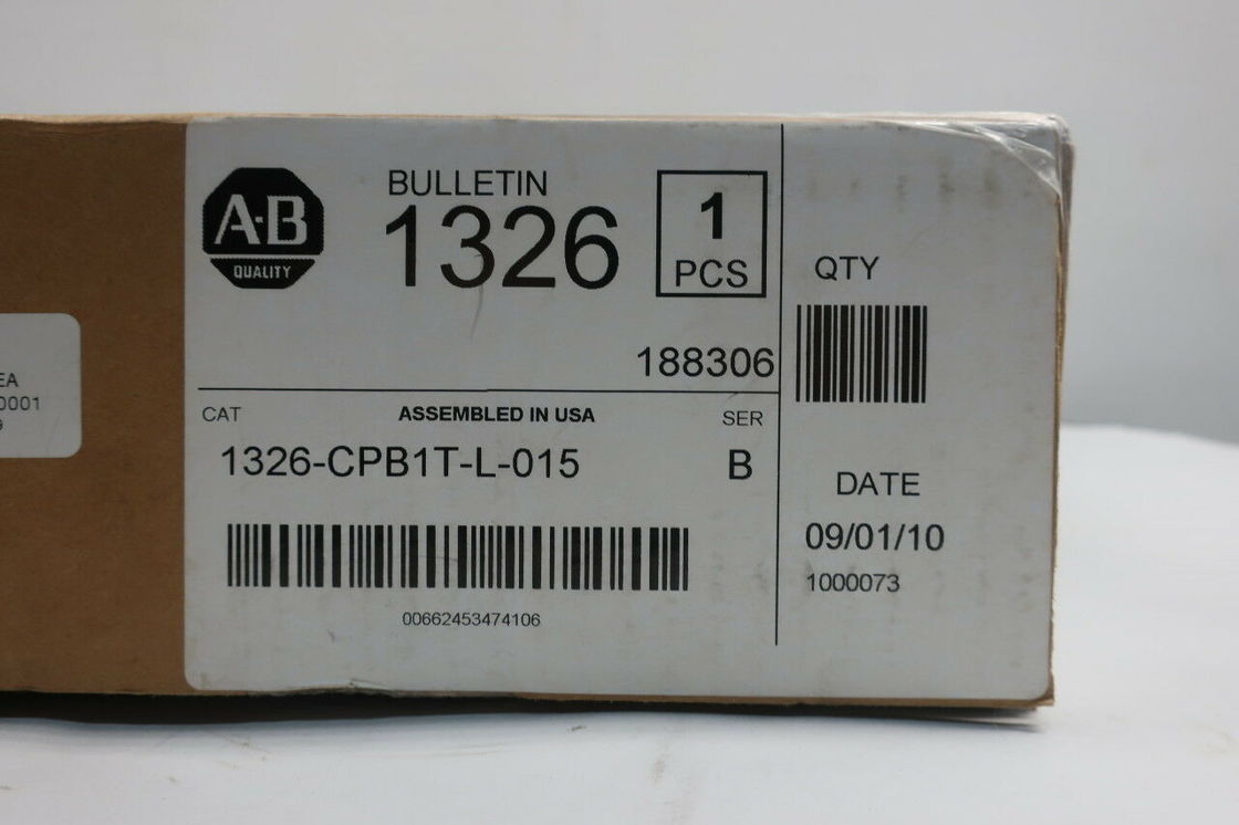 AB 1326-CPB1T-L-015 Servo Cable And Accessory For 460V AC Servo Motors