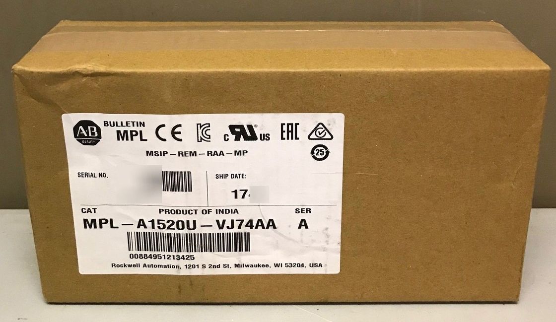 ALLEN-BRADLEY MPL-A1520U-VJ74AA MP-Series MPL 240V AC Rotary Servo Motor