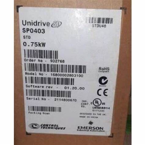 EMERSON SP0403 Universal Variable Speed AC drive for induction and servo motors