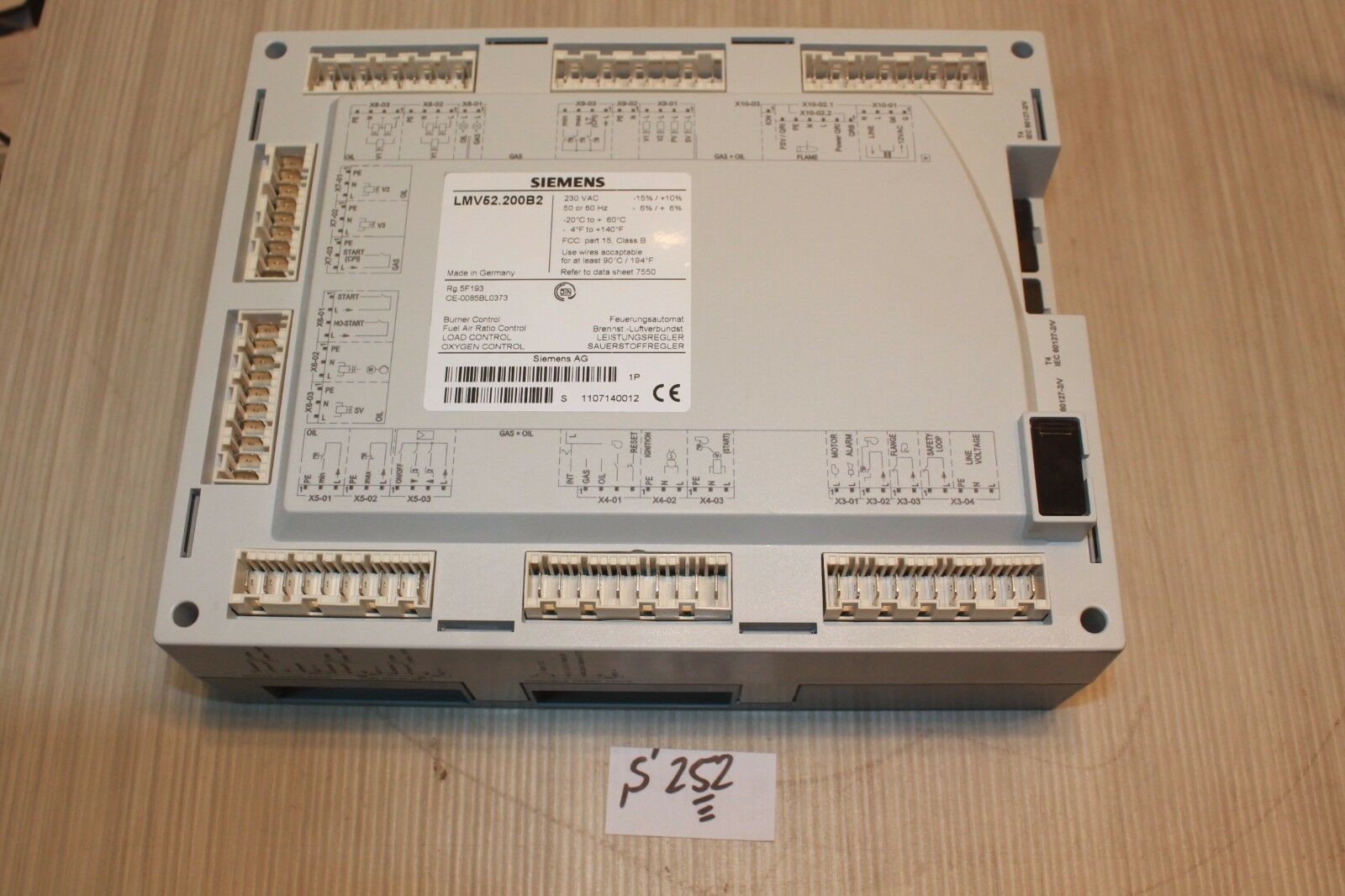 lmv52.200b2 Siemens Oil/gas burner control, O2 trim control, PID, 6 ...